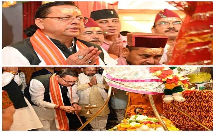 PM मोदी के 25 साल के राष्ट्रसेवा सफर पर CM धामी ने काशी विश्वनाथ में की पूजा