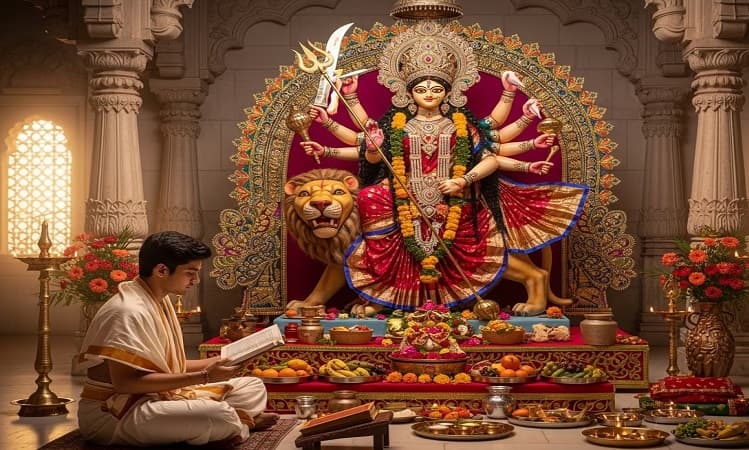 योगी सरकार सप्तमी से नवमी तक मंदिरों में कराएगी देवी गीत व दुर्गा सप्तशती पाठ का आयोजन