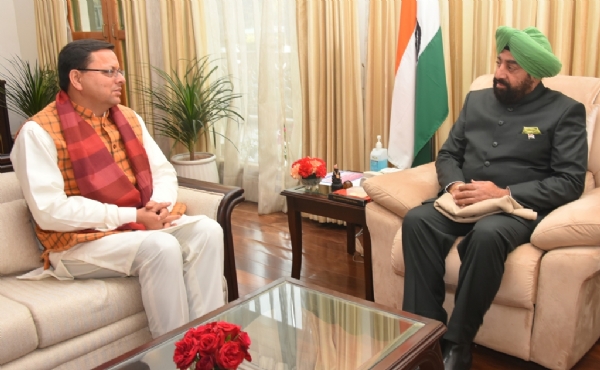 CM Dhami met the Governor