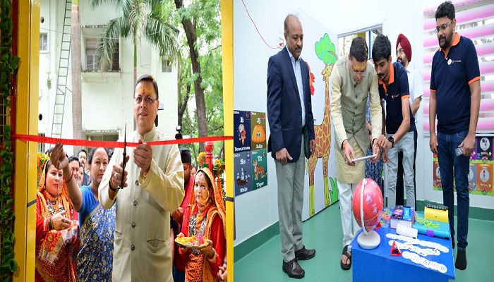 CM Dhami inaugurated creche and smart class