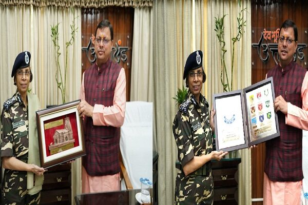 Director General SSB Rashmi Shukla met CM Dhami