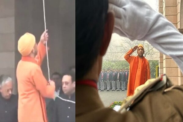 CM Yogi hoisted the tricolor on Republic Day