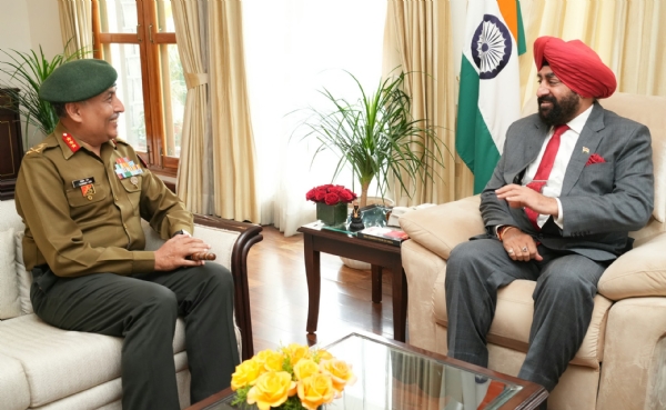 IMA Commandant met Governor Gurmeet Singh