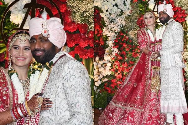 Aarti Singh and Deepak Chauhan's wedding photo