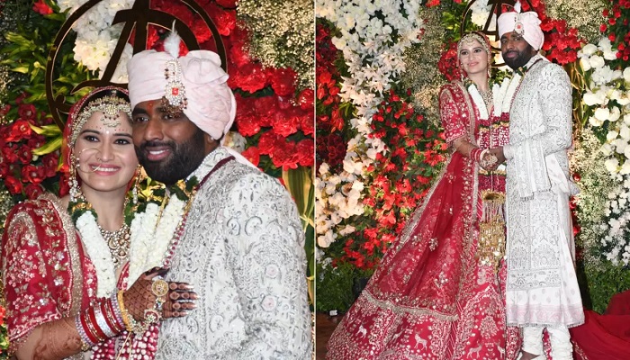 Aarti Singh and Deepak Chauhan's wedding photo