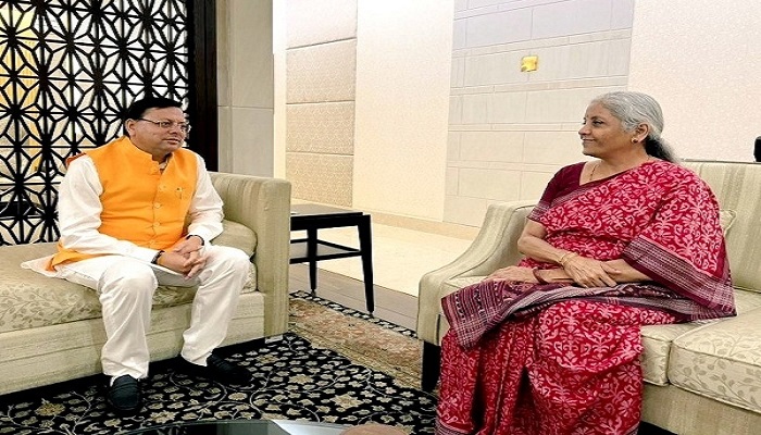 CM Dhami met Nirmala Sitharaman