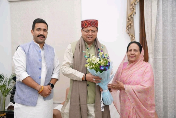 Vikramaditya Singh met CM Dhami