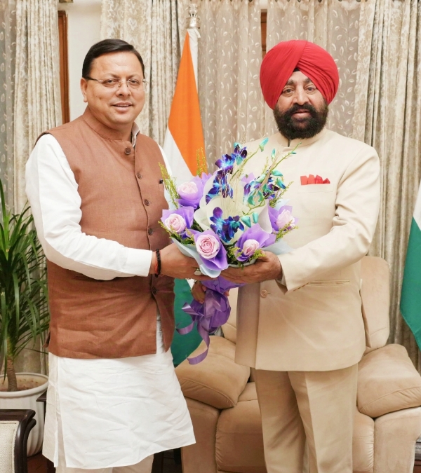 governor gurmeet, cm dhami