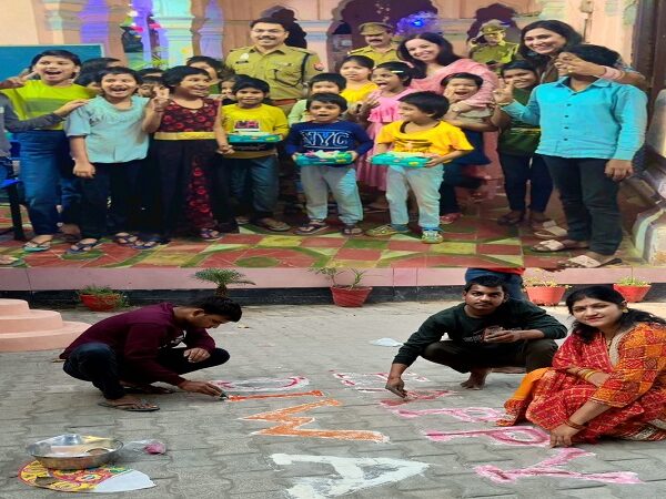 Officials celebrated Deepawali in women and child homes