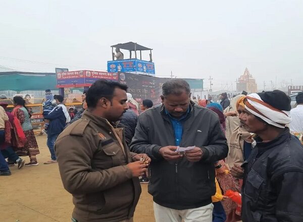 Maha Kumbh police was fully alert on Paush Purnima