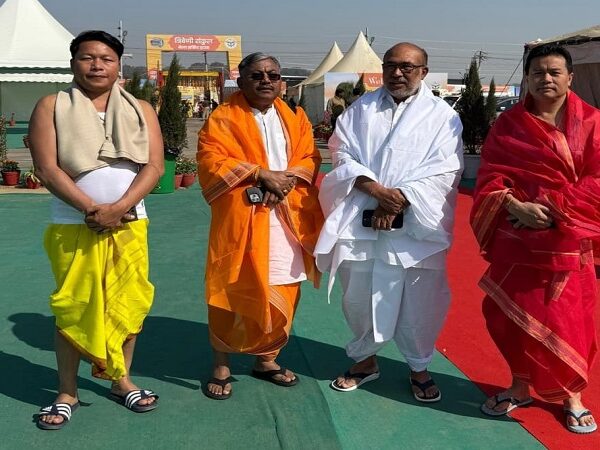 CM N. Biren Singh reached Maha Kumbh city