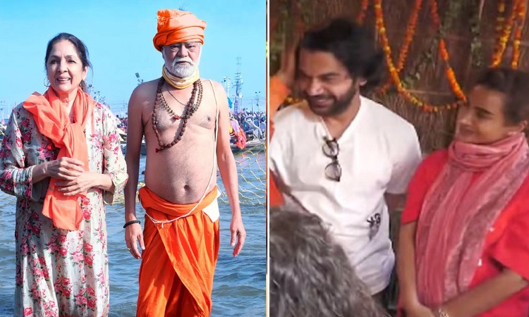 Bollywood actors took a dip in the Sangam during Maha Kumbh