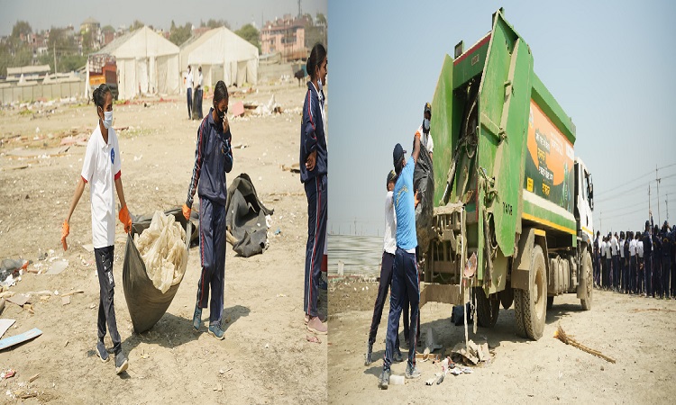 NCC cadets conduct Swachhta Abhiyan in Maha Kumbh