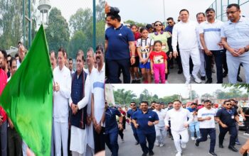CM Dhami flagged off the "Ahilya Smriti Marathon"