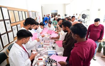 Free health camp for journalists and their family members