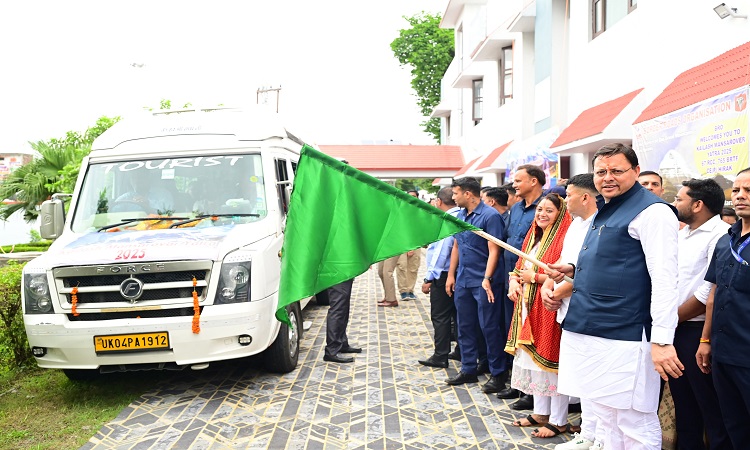 CM Dhami inaugurated the Kailash Mansarovar Yatra
