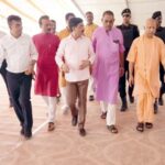 CM Yogi inspected the proposed public meeting place of the PM