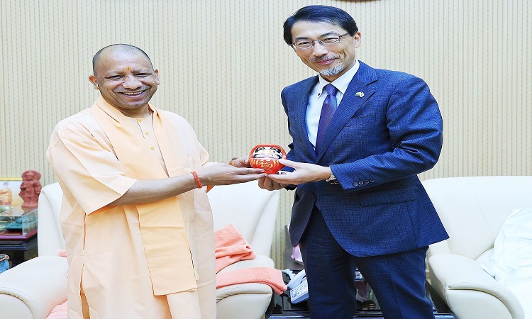 Japanese Ambassador Ono Keiichi met CM Yogi