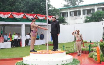Anand Bardhan hoisted the flag at the Secretariat