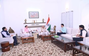 CM Dhami met Manohar Lal Khattar
