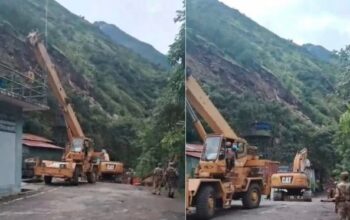 NHPC power house tunnel closed due to landslide