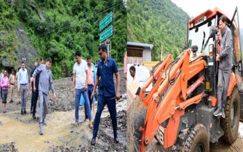 CM Dhami reached ground zero amidst the devastation