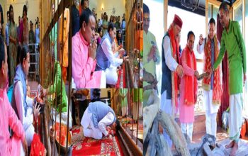 CM Dhami offered prayers at the temple of Maa Dhari Devi