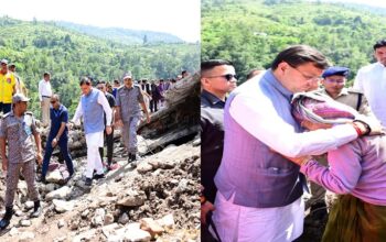 CM Dhami inspected the disaster-affected areas of Chamoli
