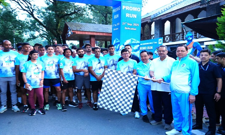 CM Dhami flagged off the Adi Kailash Parikrama Run