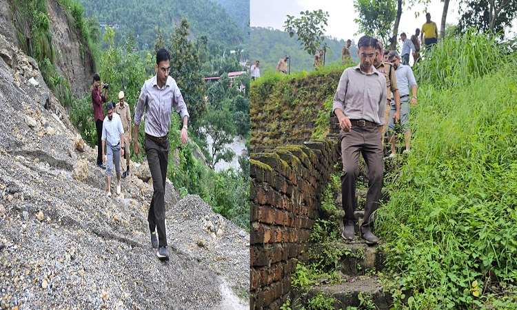 DM Savin Bansal reached the disaster affected areas