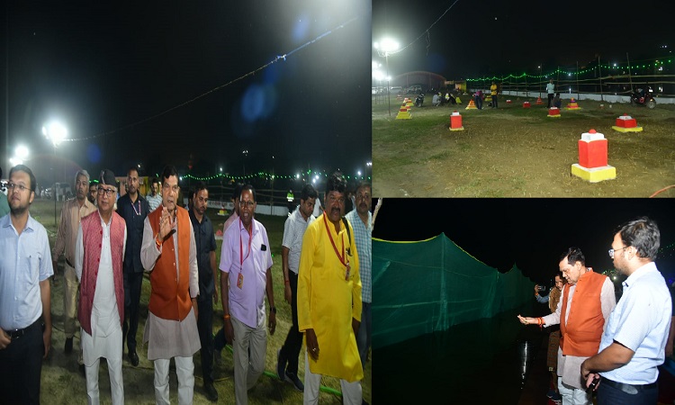 AK Sharma reviewed the preparations for the Chhath festival.