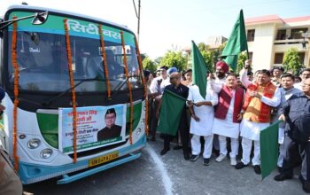 CM Dhami inaugurated Haldwani city bus service
