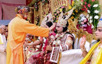 CM Yogi participated in the rajtilak ceremony of Lord Shri Ram.
