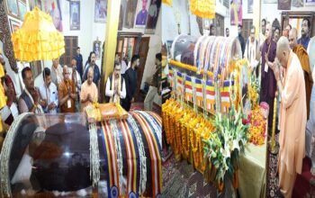 CM Yogi pays tribute to Buddhist religious leader Bhadant Dnyaneshwar