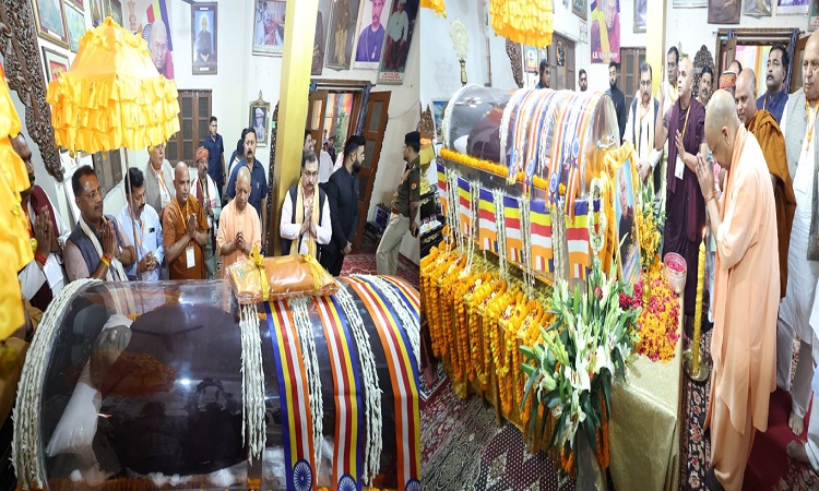 CM Yogi pays tribute to Buddhist religious leader Bhadant Dnyaneshwar