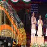 PM Modi flagged off four new Vande Bharat trains from Kashi.