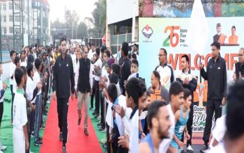 Savin Bansal flagged off the Doon Marathon
