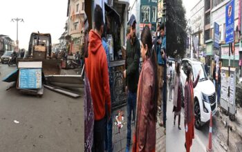 District administration's bulldozer action on illegal encroachment