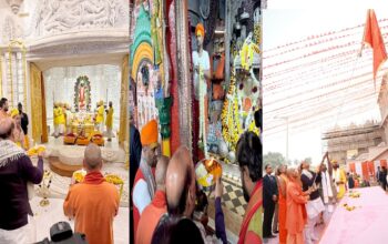 CM Yogi and Rajnath Singh visited and worshipped Hanumangarhi and Ramlala.