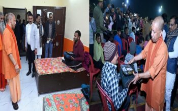 CM Yogi inspected two night shelters in the metropolis.