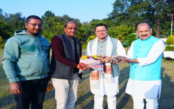 MLA Mahesh Singh Jina met CM Dhami