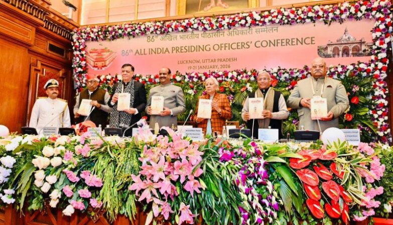 Om Birla addressed the 86th AIPOC Conference