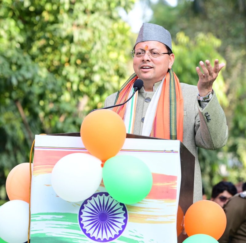 वंदे मातरम् के स्वर में गूंजी राष्ट्रभक्ति, विकास और संकल्प का संदेश: मुख्यमंत्री धामी