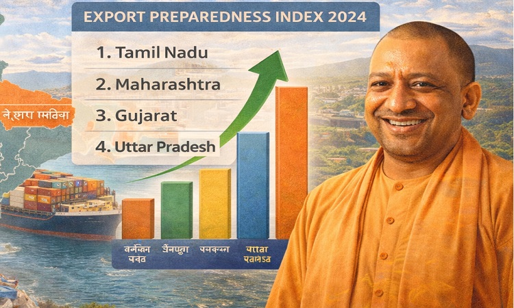 Uttar Pradesh makes a big leap in the Export Preparedness Index-2024