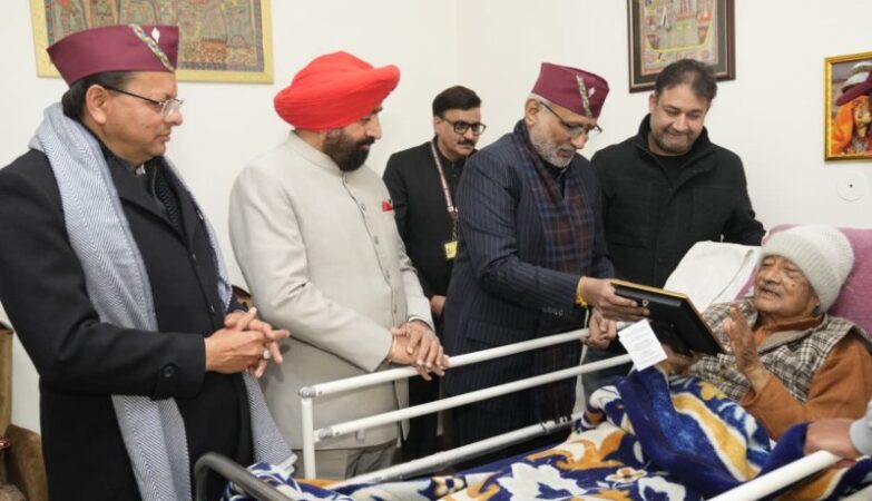 Vice President C.P. Radhakrishnan met former CM B.C. Khanduri