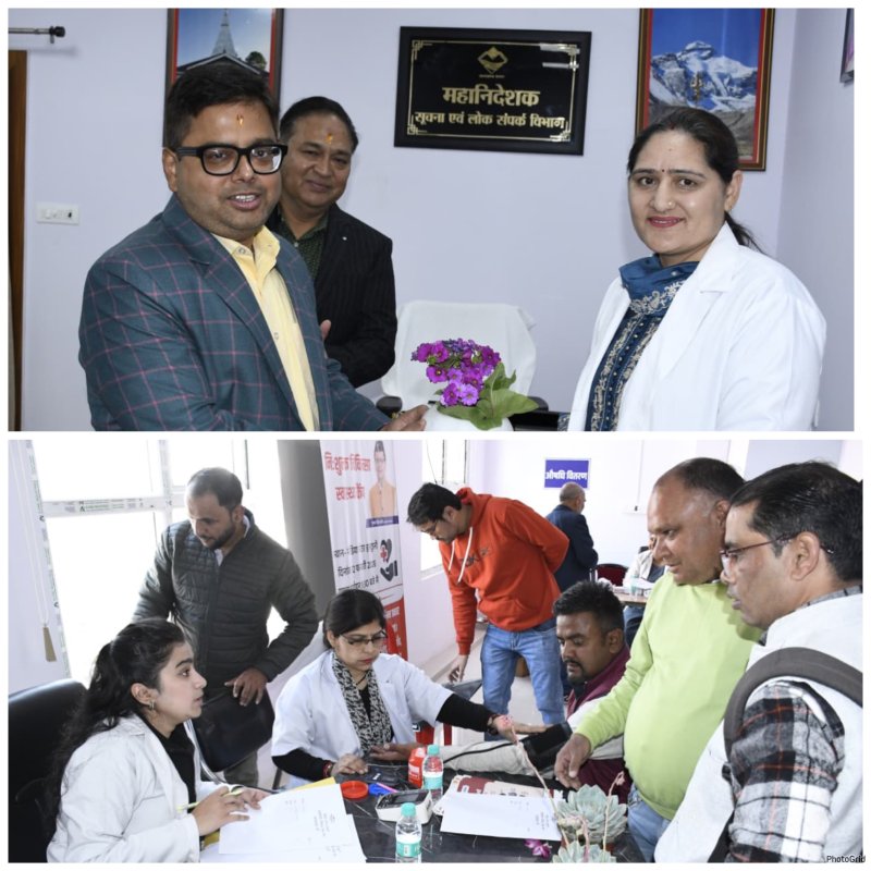 हल्द्वानी में पत्रकारों के लिए निःशुल्क स्वास्थ्य शिविर, 100 से अधिक ने लिया लाभ