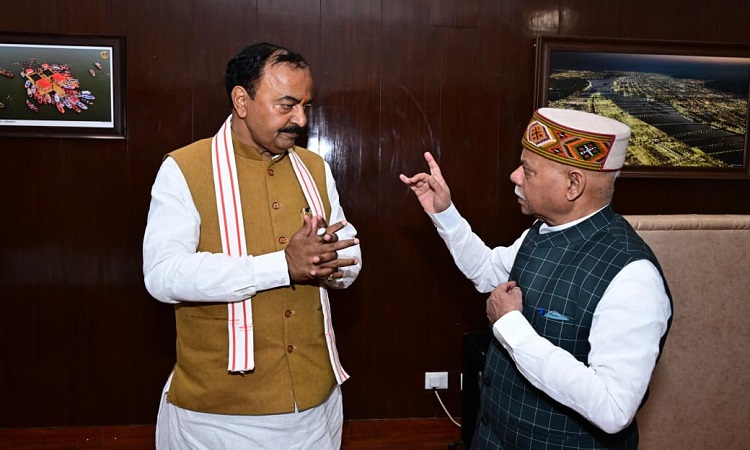 Keshav Maurya met Governor Shiv Pratap Shukla