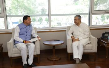CM Dhami met Union Minister Ashwini Vaishnav