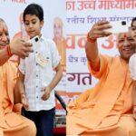 CM Yogi took a selfie with the child