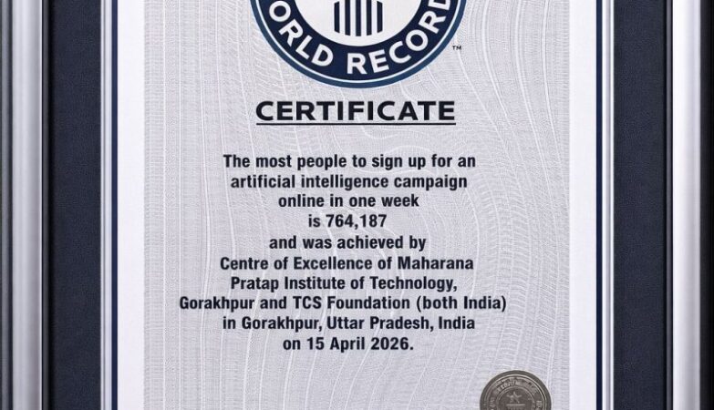 Gorakhpur's name entered in the Guinness Book for AI awareness